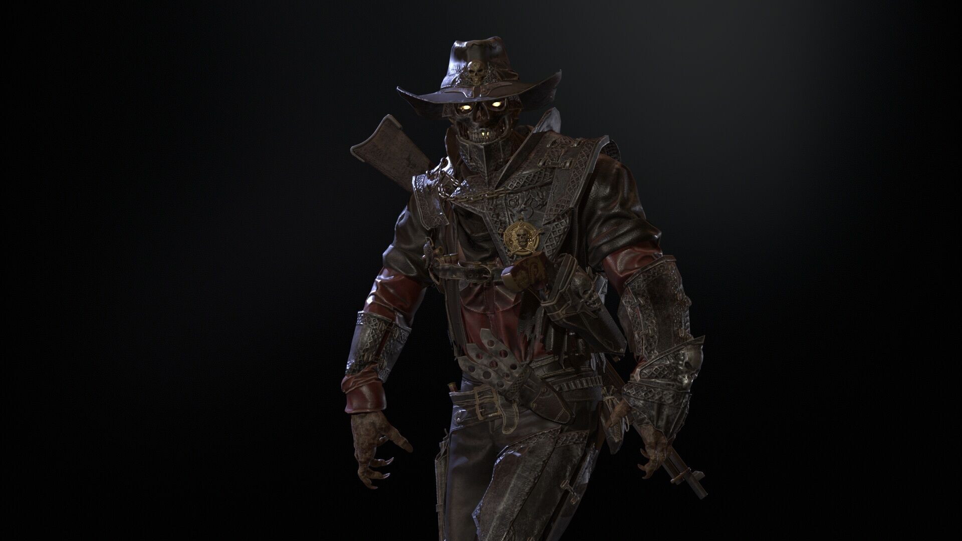 Hellish Sheriff remaster Low-poly 3D model_32