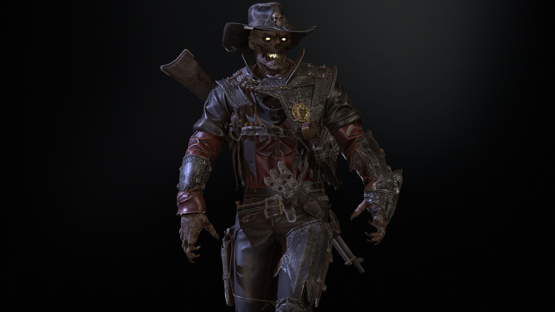 Hellish Sheriff remaster Low-poly 3D model_33