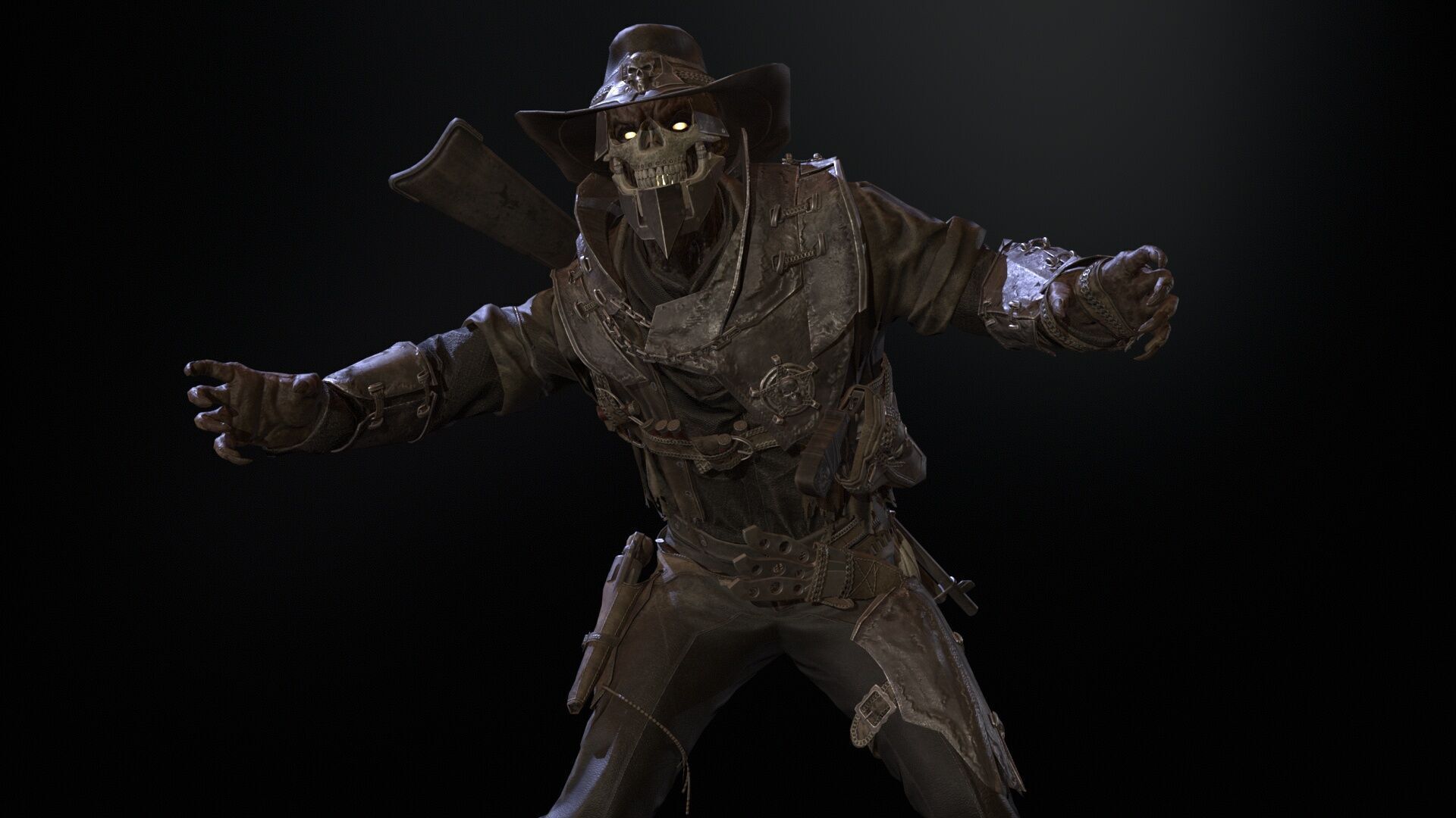 Hellish Sheriff remaster Low-poly 3D model_25
