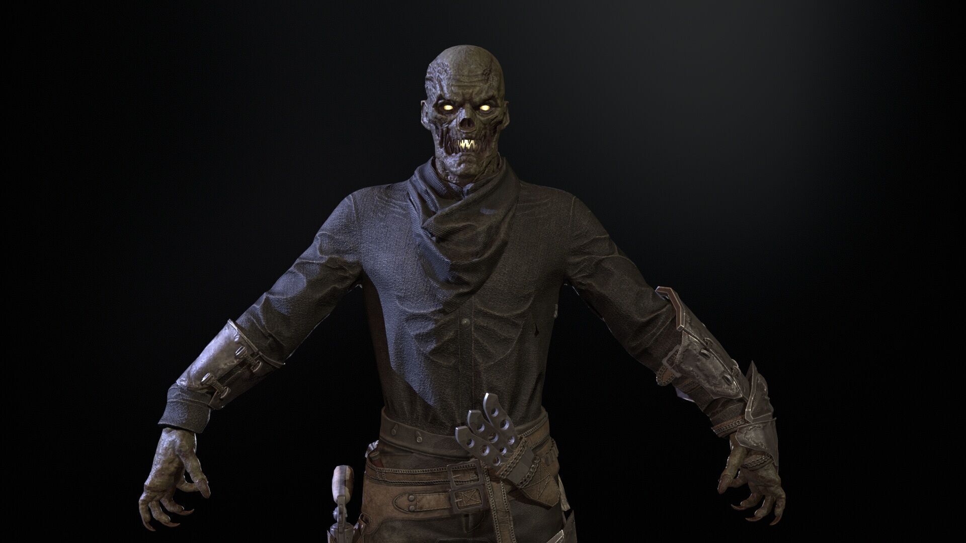 Hellish Sheriff remaster Low-poly 3D model_23