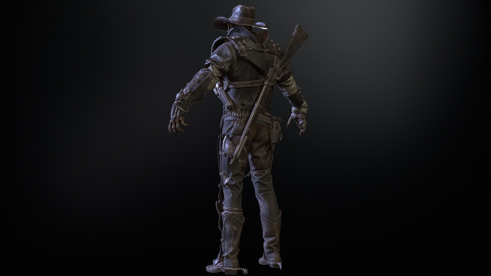 Hellish Sheriff remaster Low-poly 3D model_11