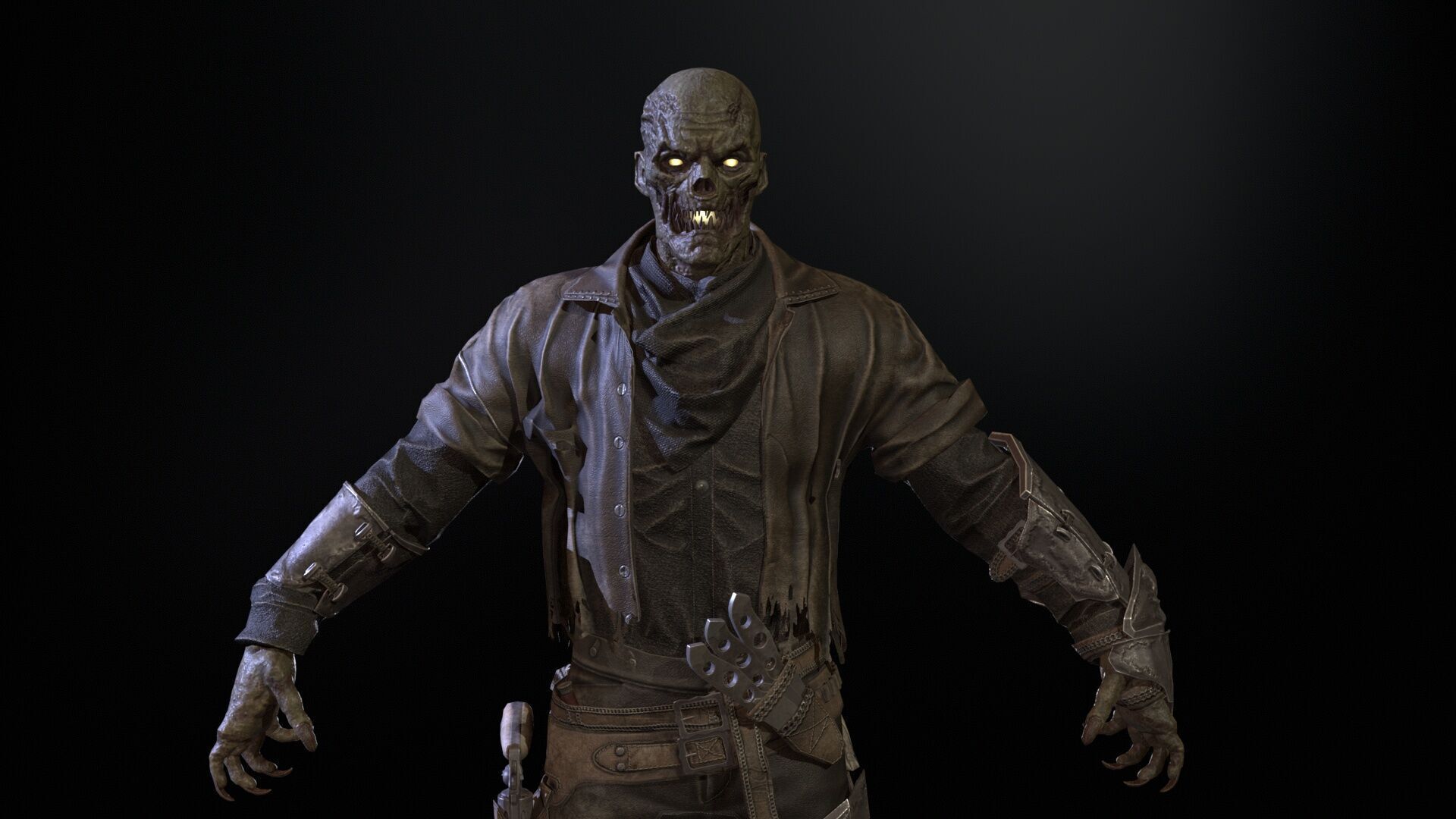 Hellish Sheriff remaster Low-poly 3D model_21