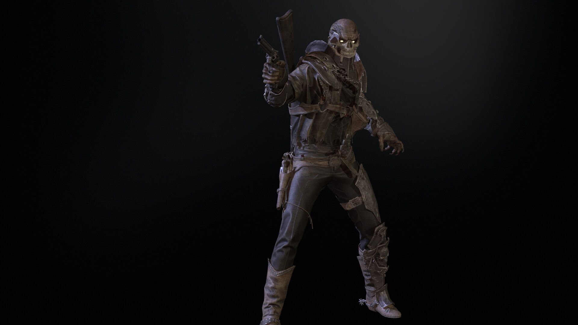 Hellish Sheriff remaster Low-poly 3D model_20