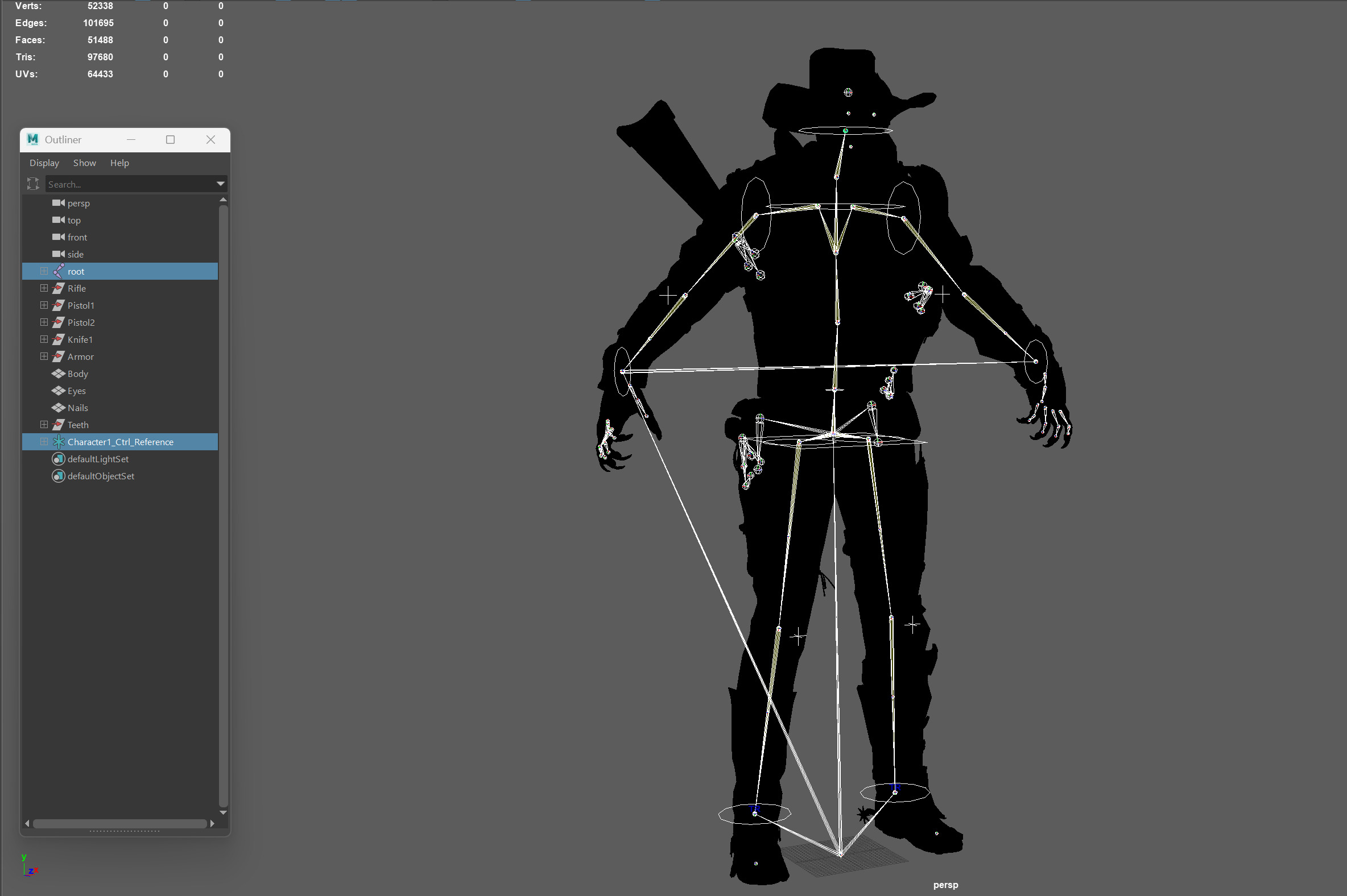 Hellish Sheriff remaster Low-poly 3D model_43