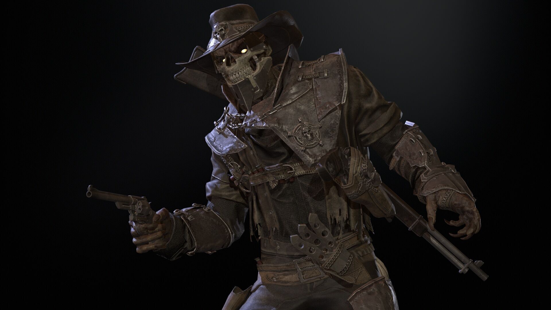 Hellish Sheriff remaster Low-poly 3D model_14