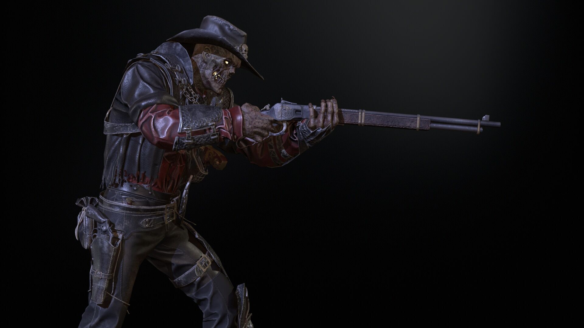 Hellish Sheriff remaster Low-poly 3D model_35