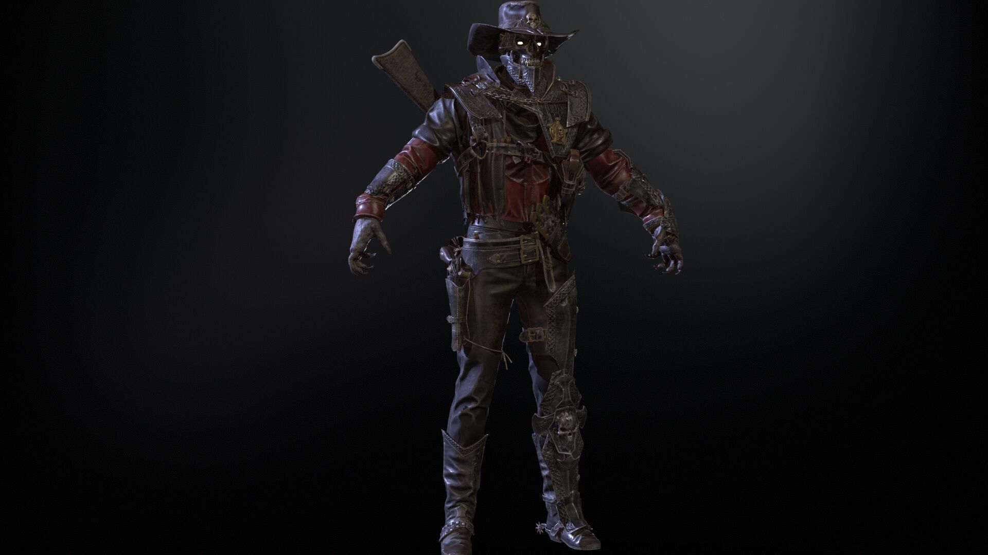 Hellish Sheriff remaster Low-poly 3D model_6