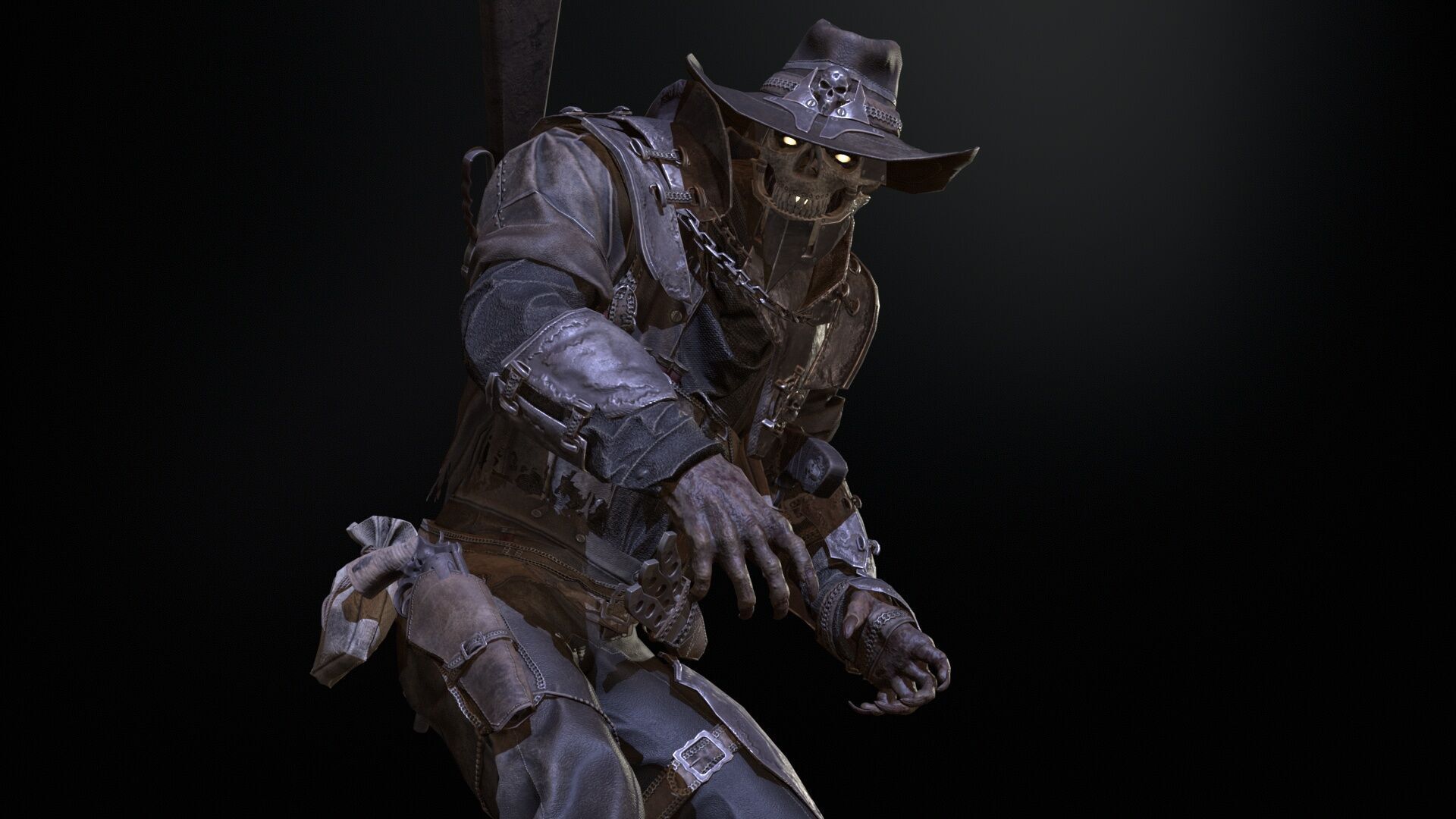 Hellish Sheriff remaster Low-poly 3D model_27