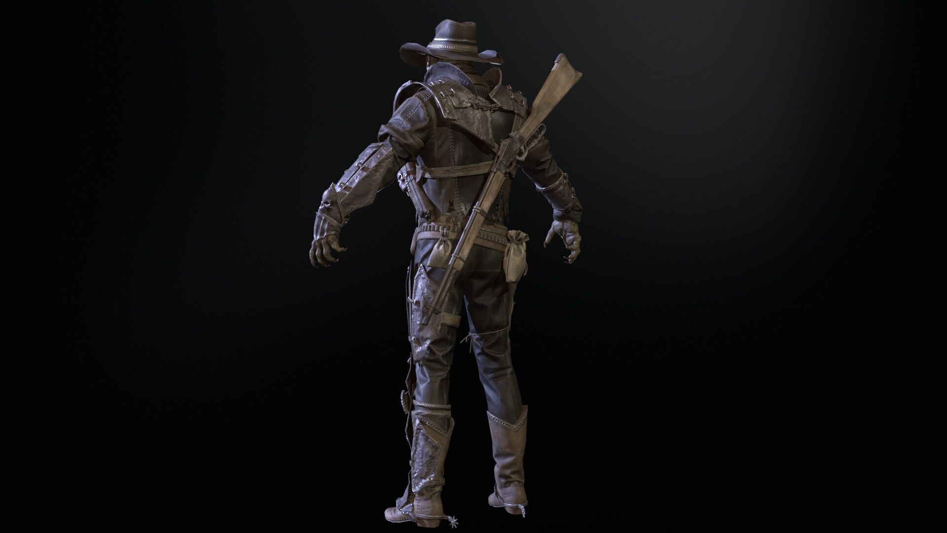 Hellish Sheriff remaster Low-poly 3D model_15