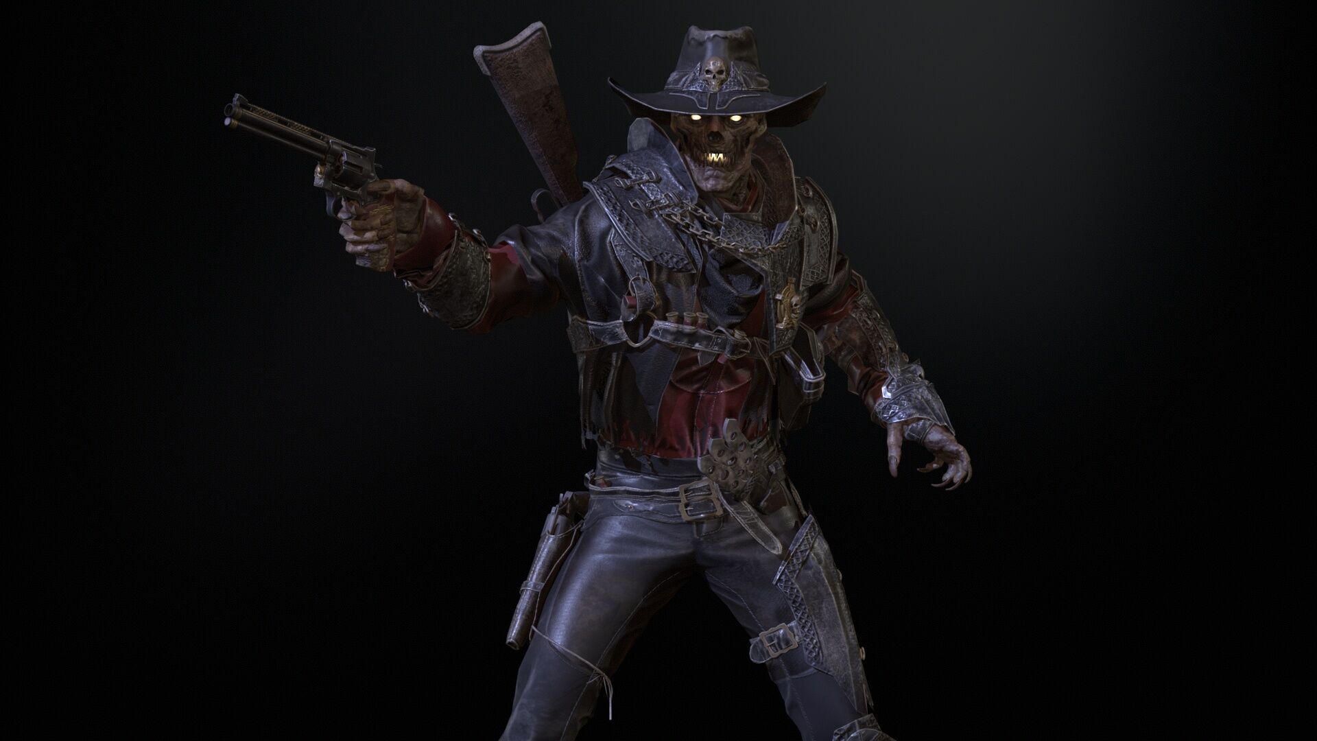 Hellish Sheriff remaster Low-poly 3D model_36