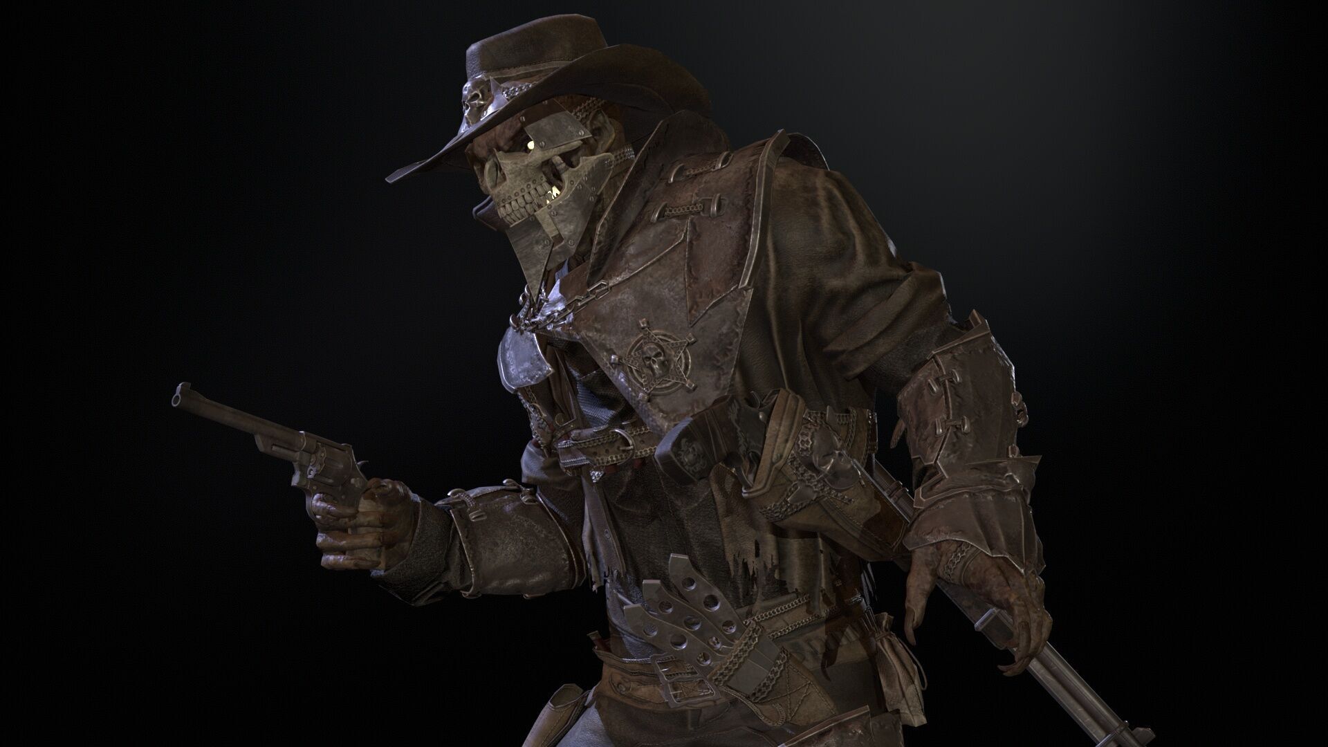 Hellish Sheriff remaster Low-poly 3D model_18