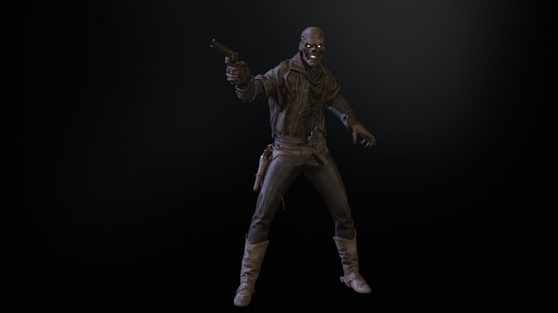 Hellish Sheriff remaster Low-poly 3D model_22