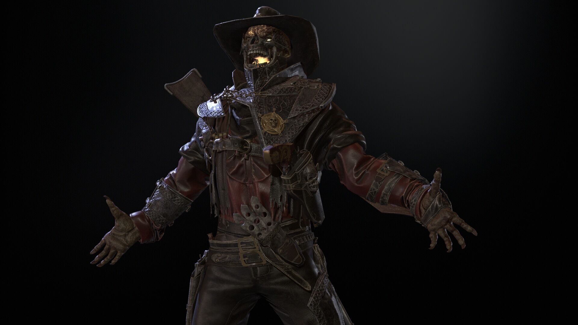 Hellish Sheriff remaster Low-poly 3D model_30