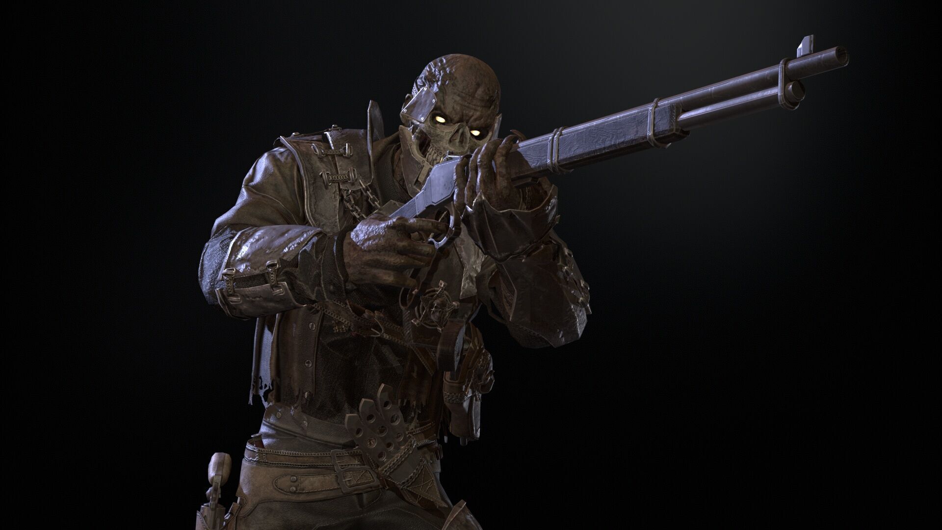 Hellish Sheriff remaster Low-poly 3D model_24