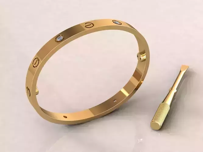 Love Bracelet C 16 cm 3D print model