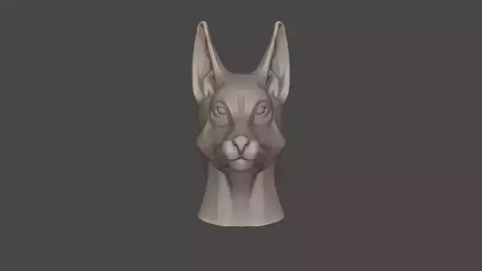 Dog Head Sculpt 01