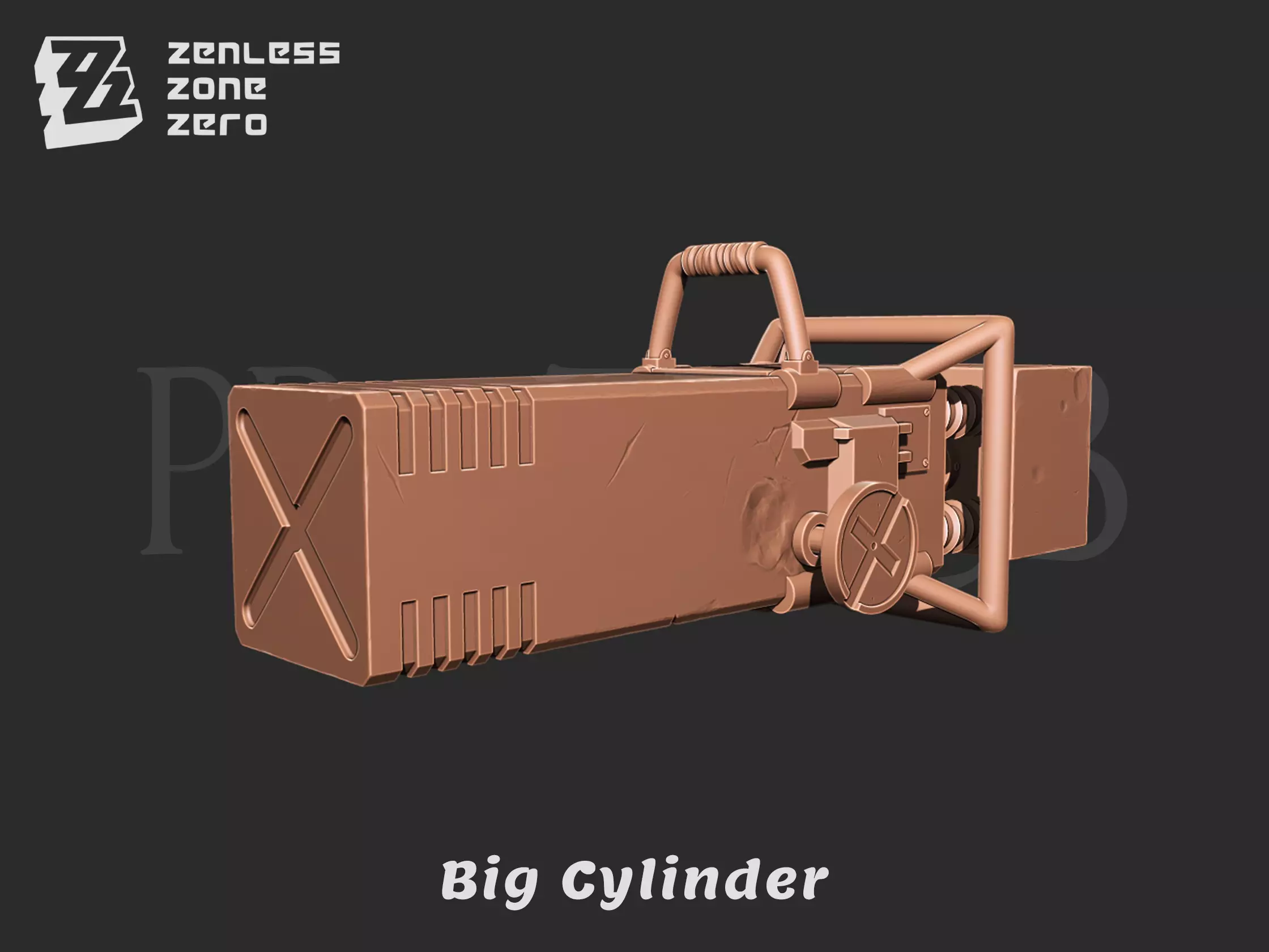 Zenless Zone Zero ben bigger W-Engine Big Cylinder for cosplay 3D print model_0
