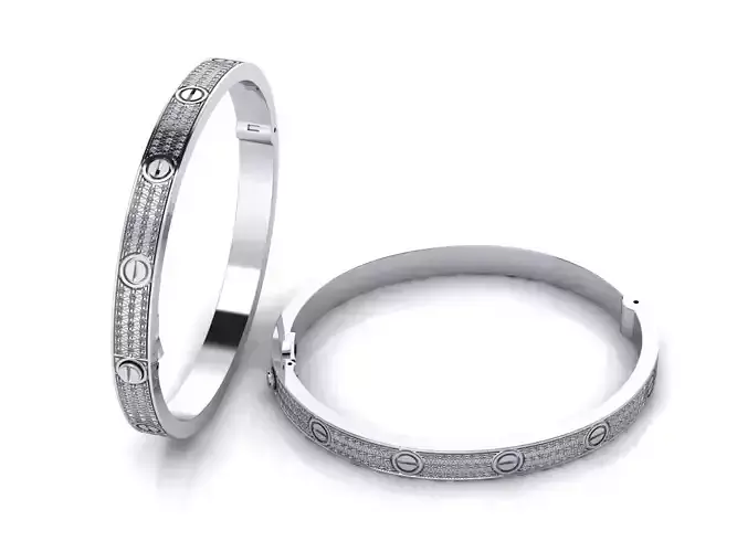 Love C Bracelet Pave 19cm
