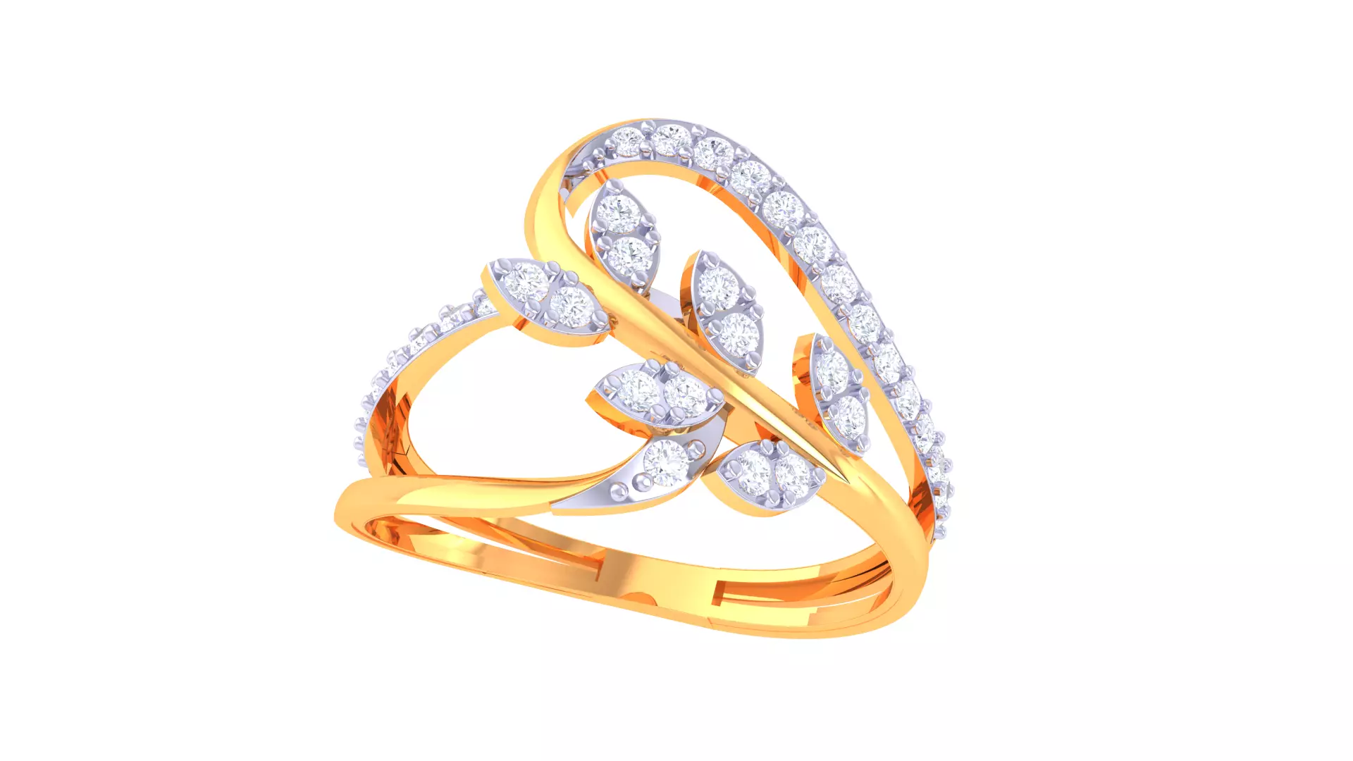 Women Ring MTL 3dm STL OBJ FBX Details 3D print model_0