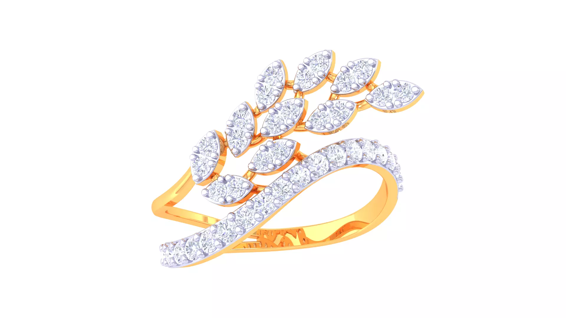  Women Ring MTL 3dm STL OBJ FBX Details 3D print model_0