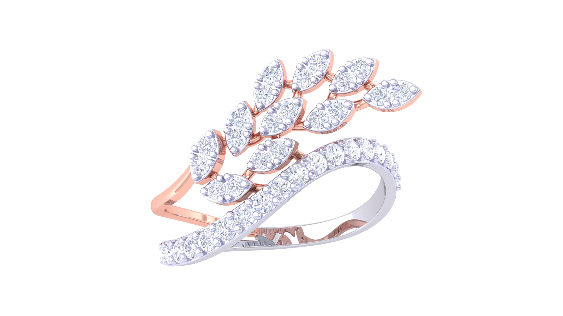  Women Ring MTL 3dm STL OBJ FBX Details 3D print model_1