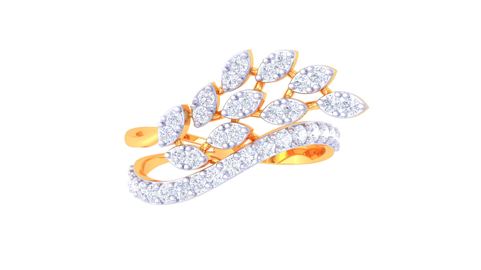  Women Ring MTL 3dm STL OBJ FBX Details 3D print model_2