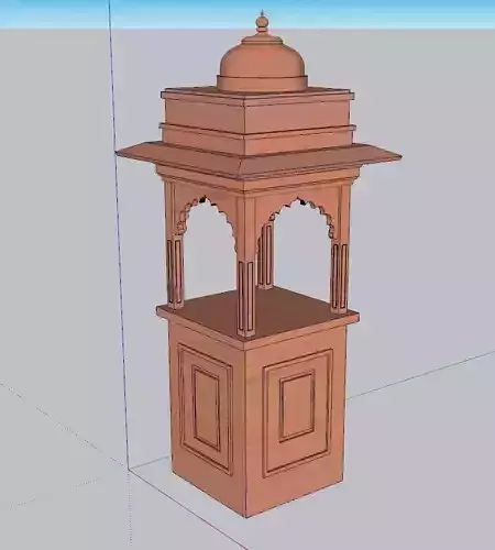 indian jodhpuri stone piller column