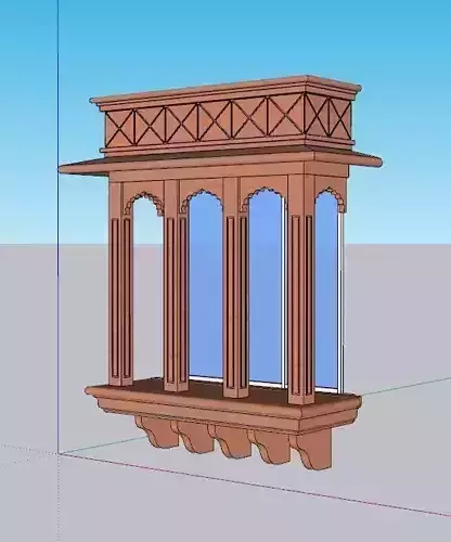 indian jodhpuri stone jharokha