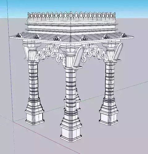 indian jodhpuri stone chatri 