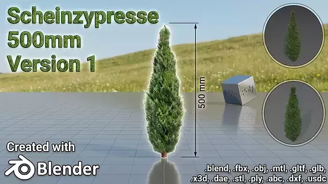 Mock cypress version-1 500mm