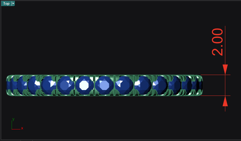 Rings Stone path 1 8 mm All Sizes 3D print model 3D print model_6