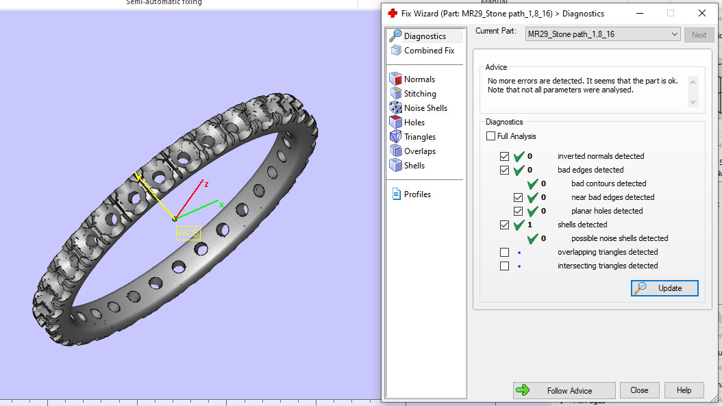 Rings Stone path 1 8 mm All Sizes 3D print model 3D print model_8