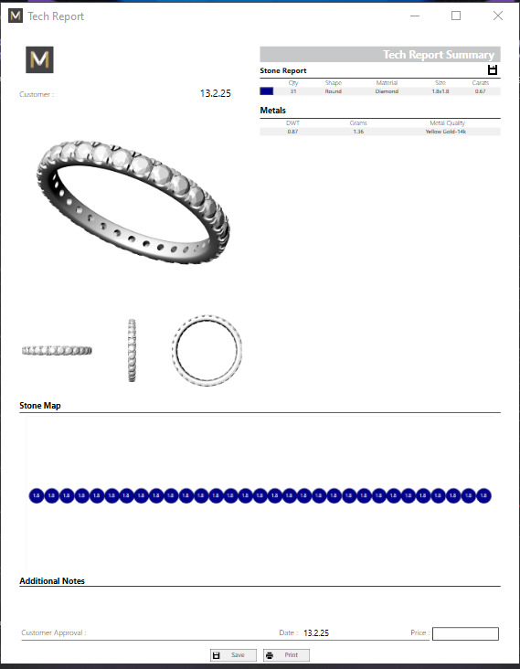 Rings Stone path 1 8 mm All Sizes 3D print model 3D print model_7