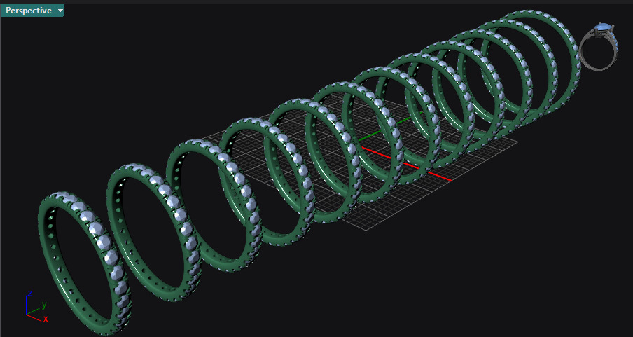 Rings Stone path 1 8 mm All Sizes 3D print model 3D print model_4