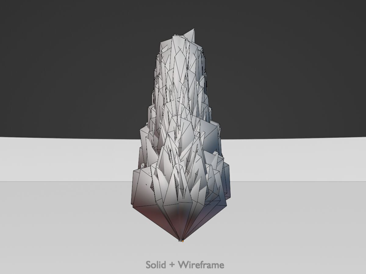 Mock cypress version-2 500mm Low-poly 3D model_10