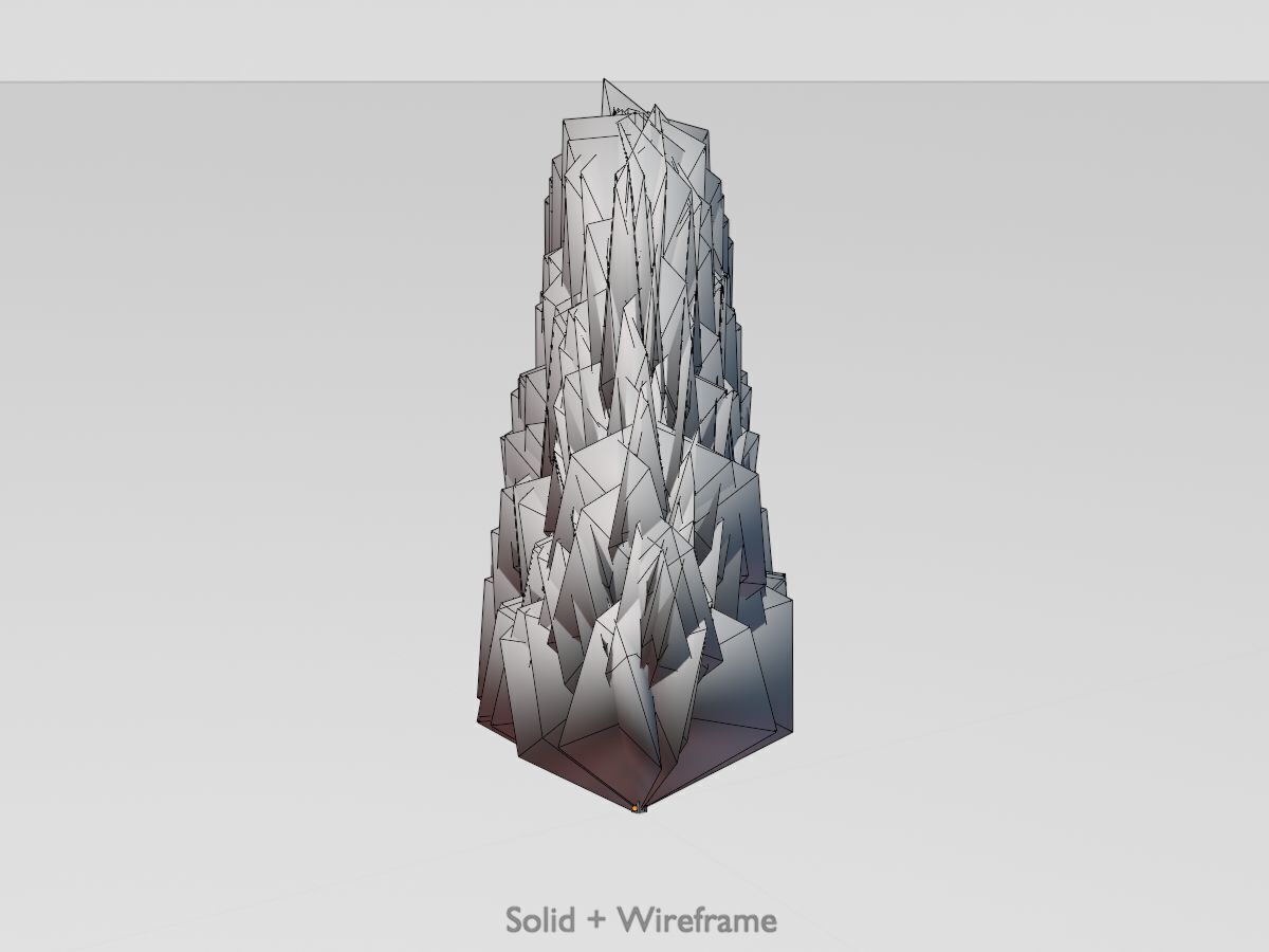 Mock cypress version-2 500mm Low-poly 3D model_12