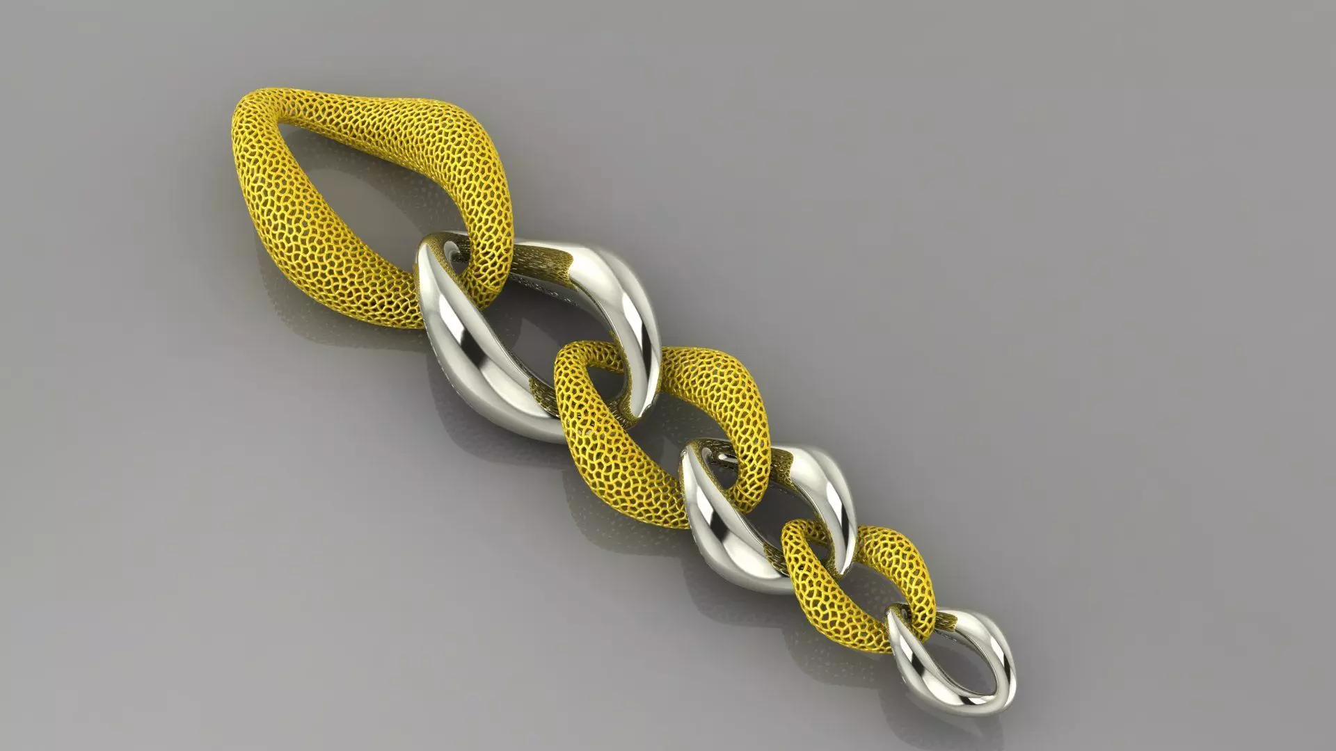 Earring chain  3D print model_0