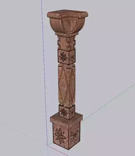 indian jodhpuri stone piller column