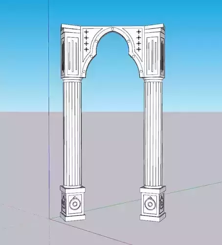 indian jodhpuri stone arch