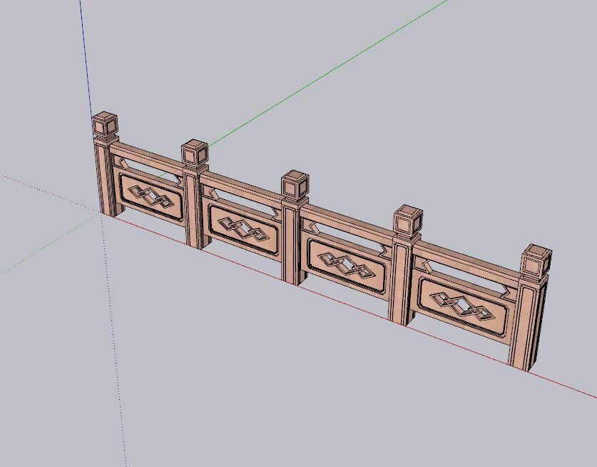 indian jodhpuri stone jali Low-poly 3D model_2