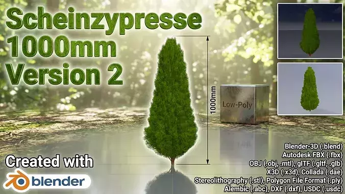 Mock cypress version-2 1000mm