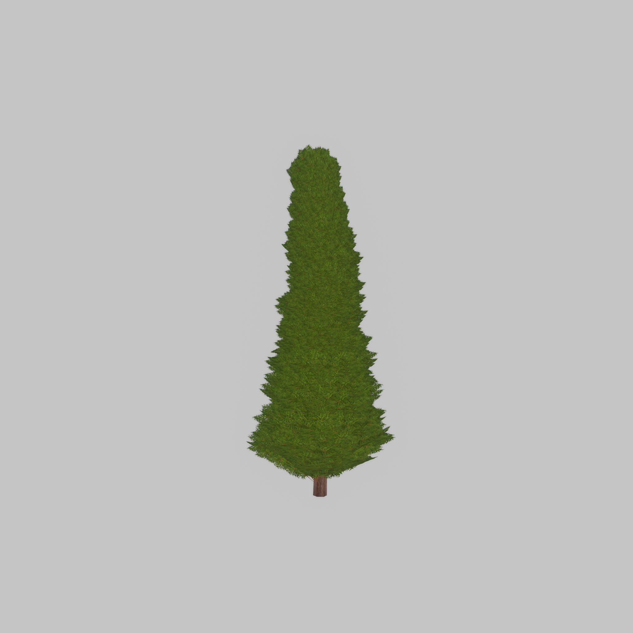 Mock cypress version-3 1000mm Low-poly 3D model_34