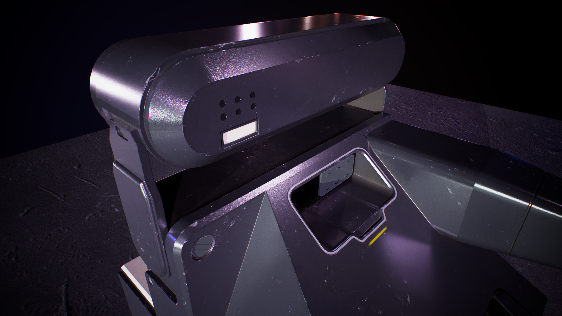 Polaroid 300 Low-poly 3D model_4