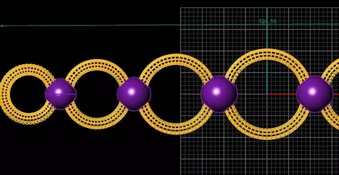 Chain bracelet  3D print model_0