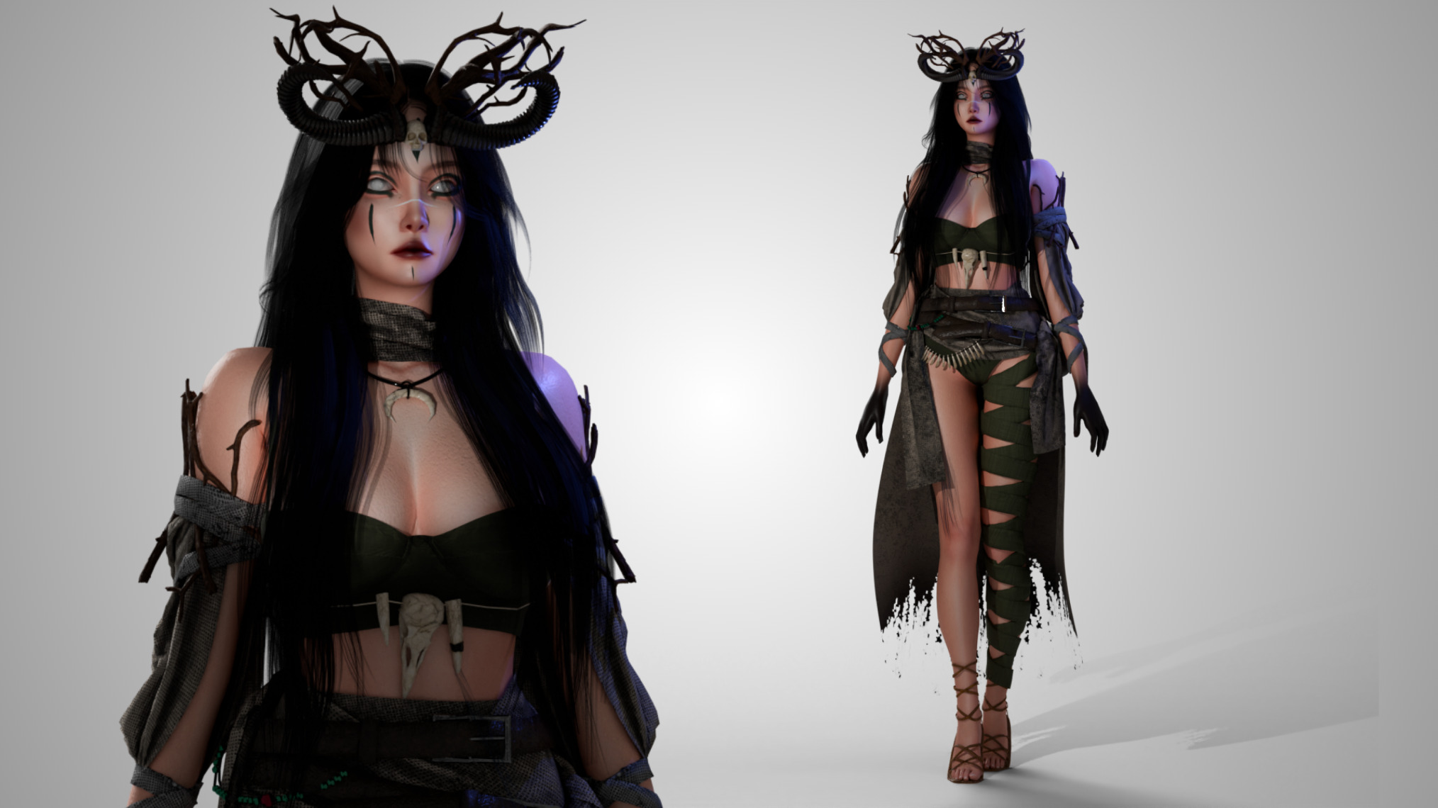 Necromancer - GameReady Low-poly 3D model_2