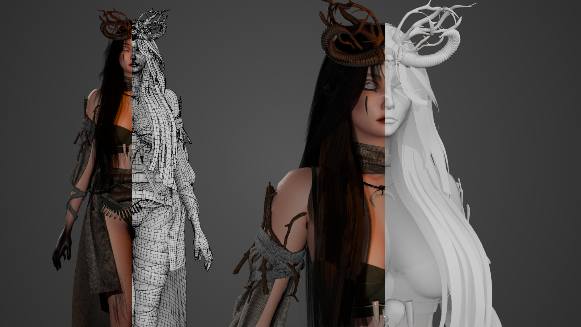 Necromancer - GameReady Low-poly 3D model_5