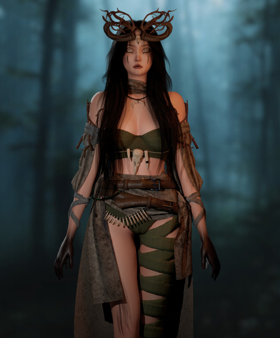 Necromancer - GameReady Low-poly 3D model_9