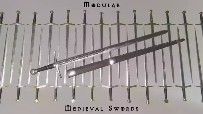 Modular Medieval Sword Asset Pack