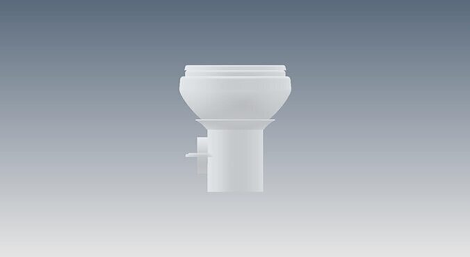 DOMETIC 510 H-PS TALL GRAVITY TOILET 3D model