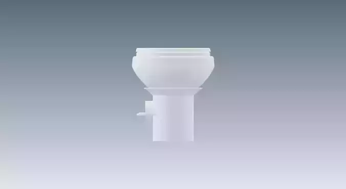 DOMETIC 510 H-PS TALL GRAVITY TOILET 3D model